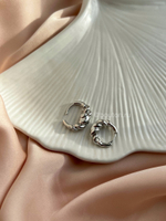 Серьги серебро плетеные