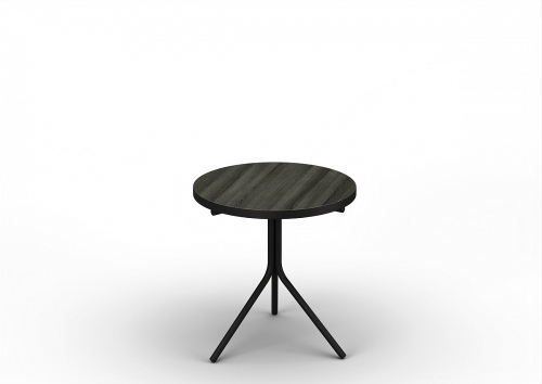 Стол Рейн (мал.) (390 х 390)Столешница: Пластик матовый Дуб Вотан 2052 складской /каркас черный