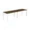 PR.226.DM.P59.WH / Рабочая станция s-b-s 2800х800х750 / профиль: 59х59 белый; столешница: дуб модена