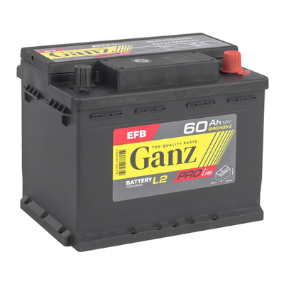 Аккумулятор GANZ PRO-Line EFB 60 А/ч обратный R+ 242x175x190 L2 EN 640 А