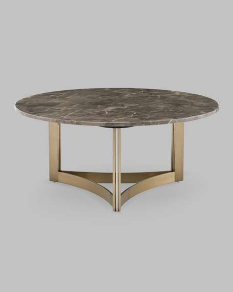 Журнальный столик Кассия 90*90 см темная керамика