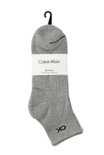 Носки 3 пары Calvin Klein - серый(701218719)