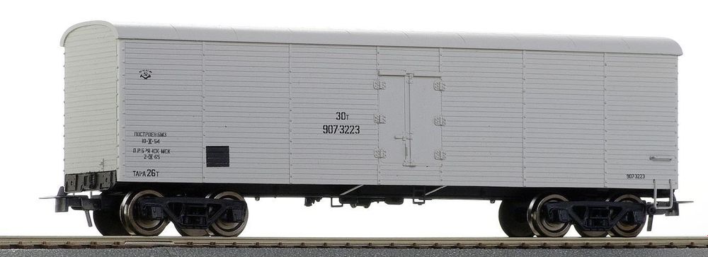 Сухолёдный вагон 30т. серый цвета с бортовым №907-3223