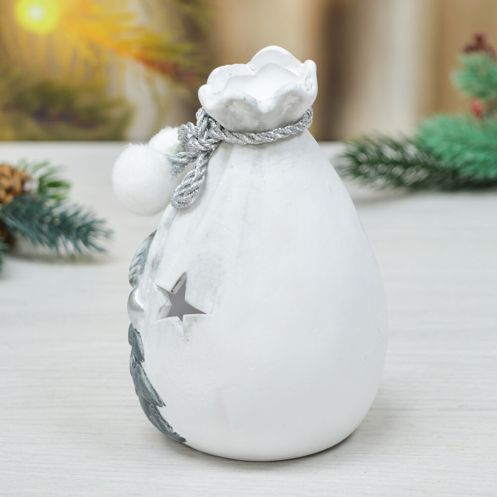 Сувенир новогодний с подсветкой в ассортименте 8*8*12см, батарейки в комплекте