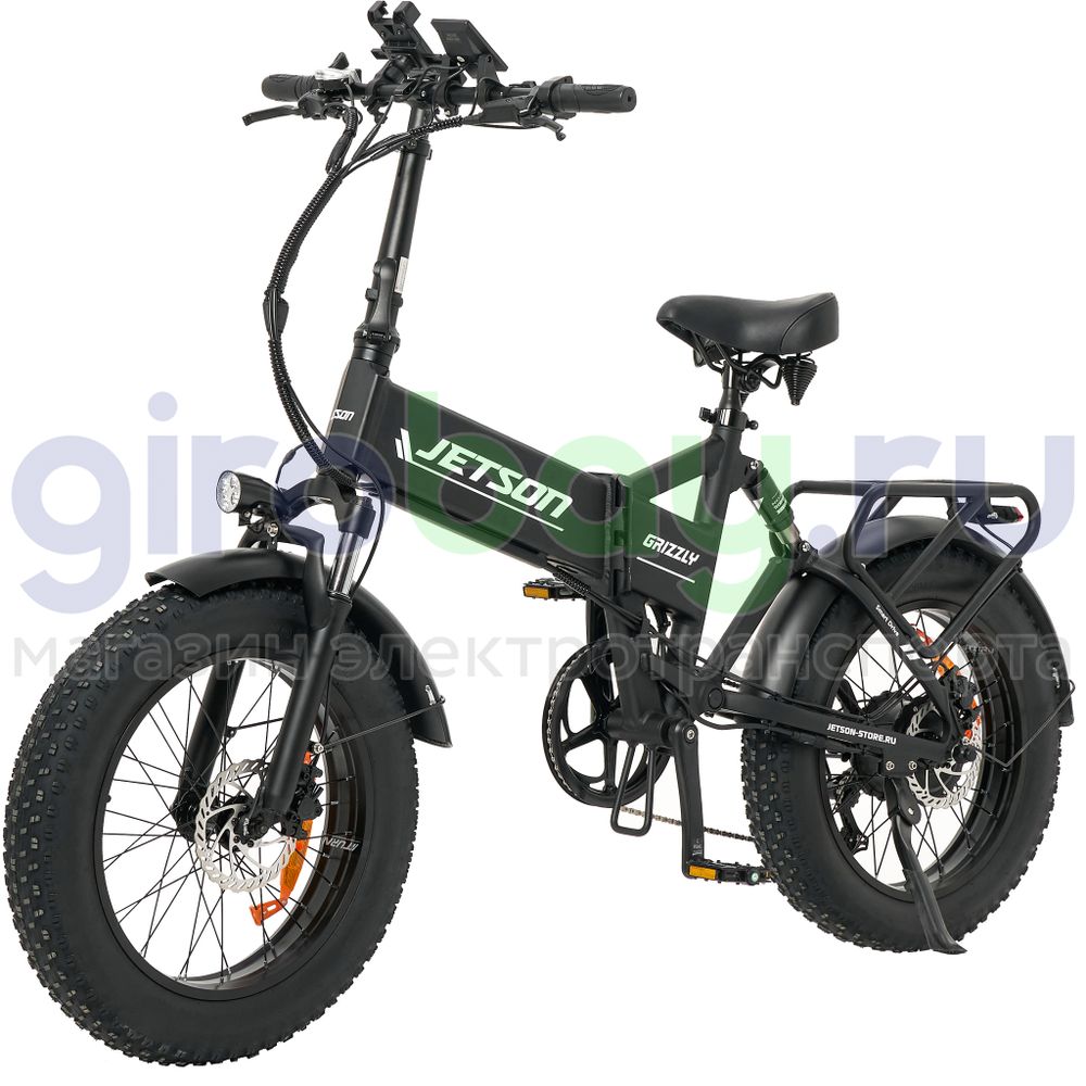Электровелосипед Jetson GRIZZLY 1200w (48v15ah) - Чёрный фото №1