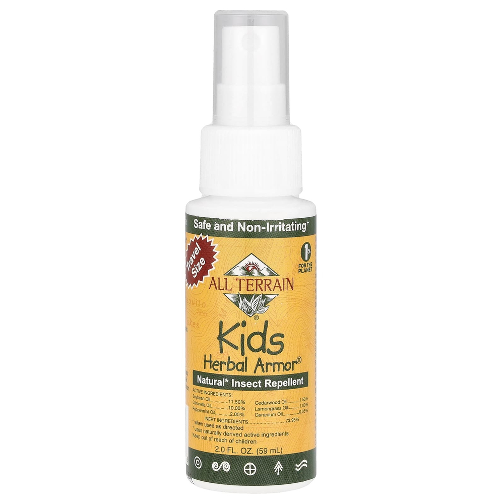 All Terrain, Kids Herbal Armor®, натуральный репелент от насекомых, 59 мл (2,0 жидк. унции)