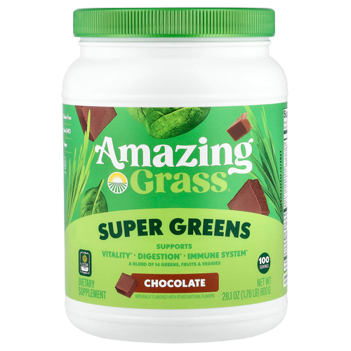 Amazing Grass, Green Superfood, шоколад, 800 г (28,2 унции)