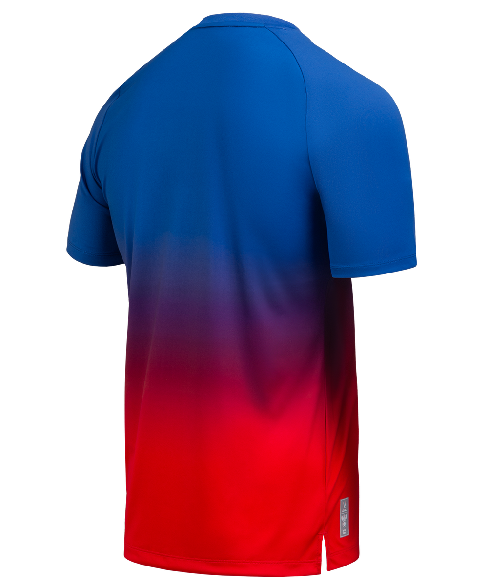 Футболка разминочная JOGEL NATIONAL PerFormDRY Pre-Match Tee, сине-красный
