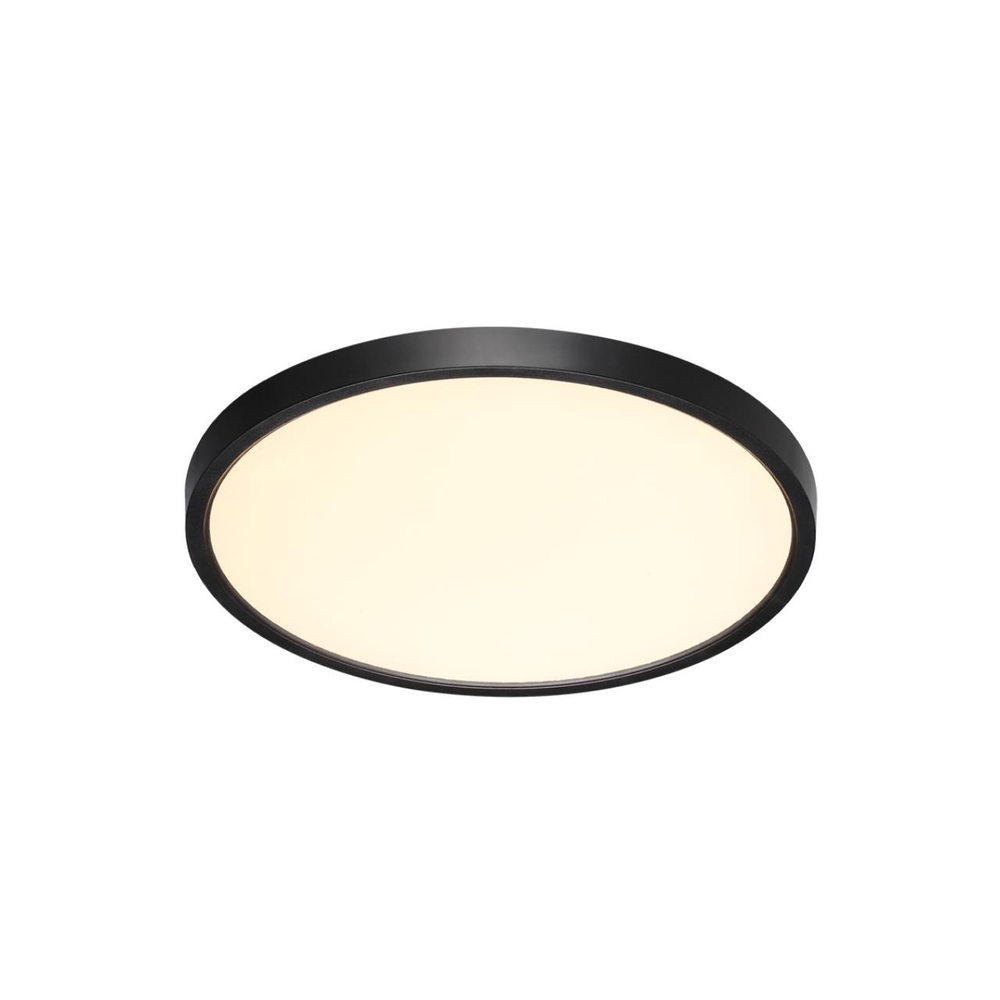 7660/24L MITRA LED SN 554 Светильник пластик/белый/черный LED 24Вт 3000/4000K D300 IP40 ALFA BLACK
