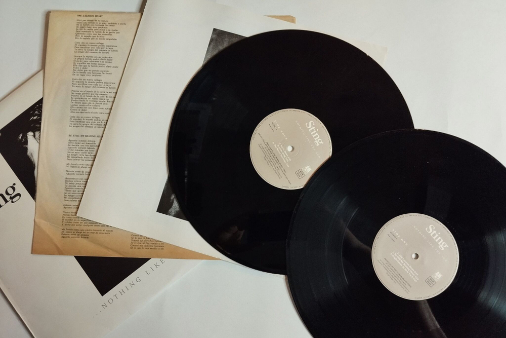 Винтажная виниловая пластинка LP Sting Nothing Like The Sun (Spain 1987)