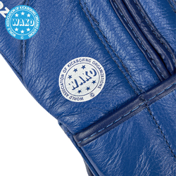 BGS-1213w Кикбоксерские перчатки Super Star WAKO Approved синие