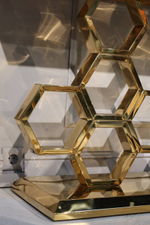 Стол-консоль Ist Casa Фьюжн, 120х40х78 см, жемчужный белый, золотой