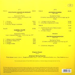 Evgeny Kissin & Emerson String Quartet / The New York Concert: Mozart - Faure - Dvorak (2LP)