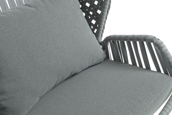 "Капри" подвесное кресло из искусственного ротанга, цвет серый