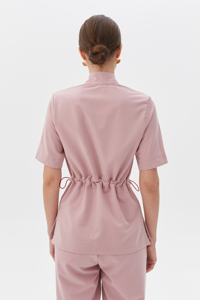 Топ медицинский женский Деликато, роза