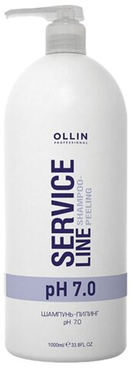 OLLIN SERVICE LINE Шампунь-пилинг рН 7.0 1000мл/ Shampoo-peeling pH 7.0