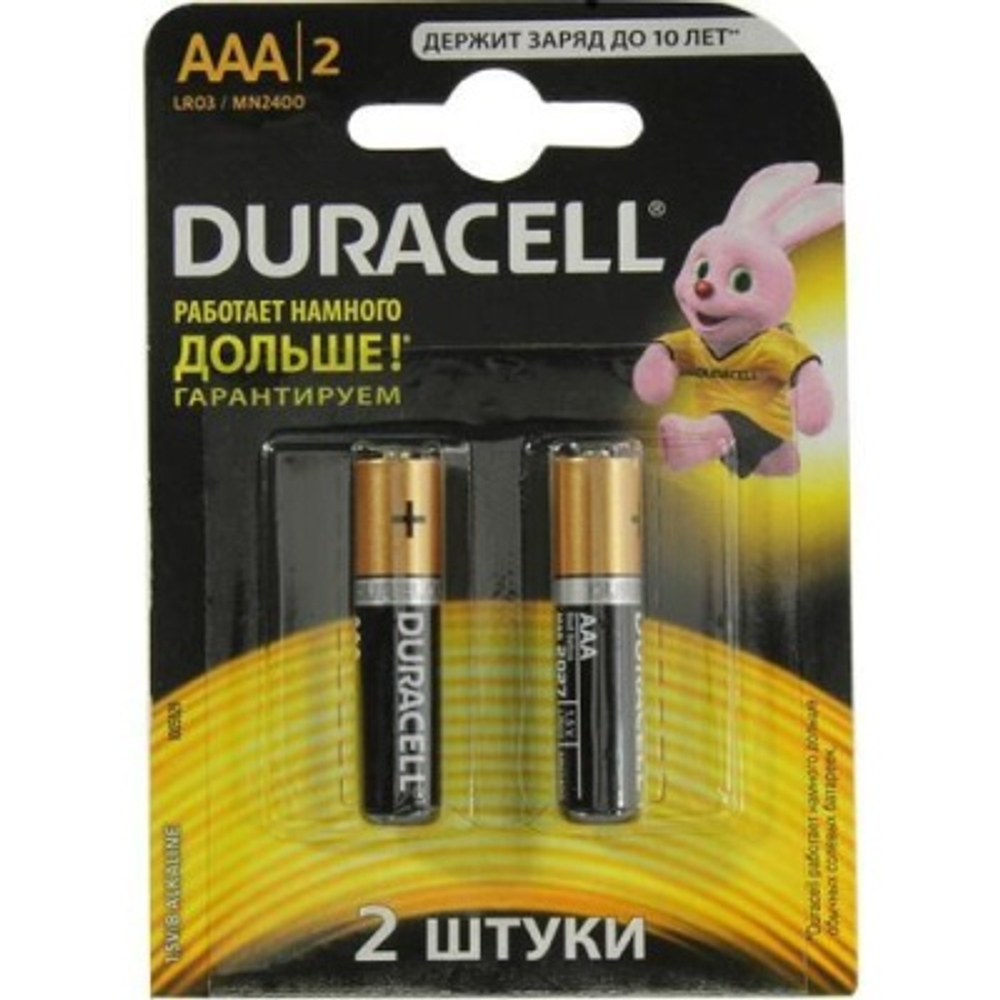 Батарейки DURACELL тип ААA (2шт/уп)
