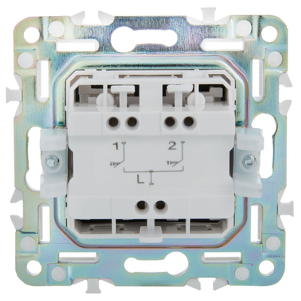 SKANDY Выключатель жалюзи 10А SK-V12G графит IEK