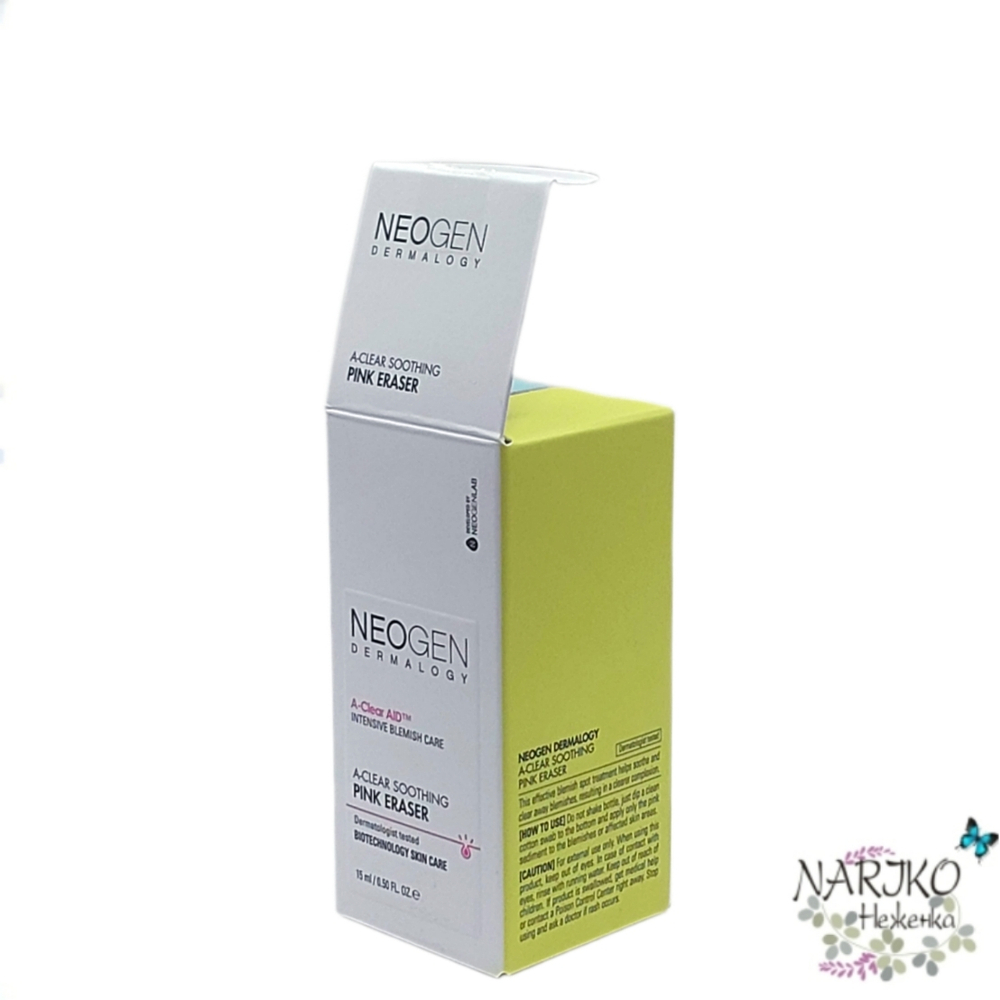 Точечное средство от прыщей с CICA-комплексом NEOGEN Dermalogy A-Clear Soothing Pink Eraser, 15 мл.