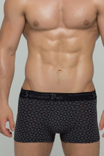 Мужские трусы-боксеры с мелким узором из бумерангов (Размер: M) (Цвет: зеленый)