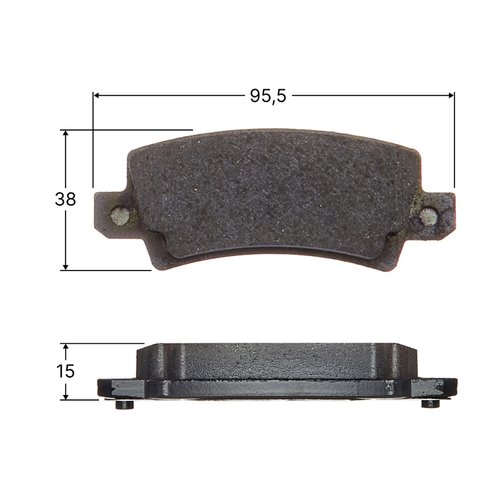 Колодки тормозные дисковые Avantech задние (противоскрипная пластина в компл.) AV1140