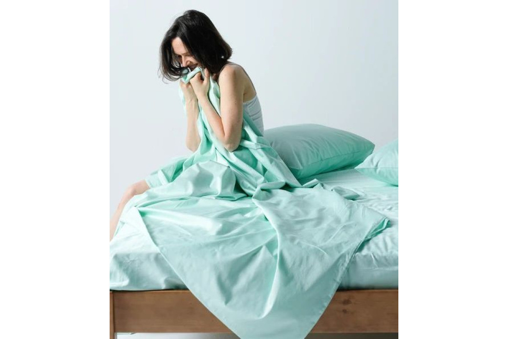 Постельное белье GoodNight Сатин Делюкс 1,5 сп. (с нав. 50х70) мята