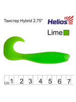 Твистер несъедобный Helios Hybrid 2,75"/7,0 см Fio LT 30шт. (HS-13-039-N-30)