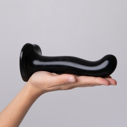 Изогнутый фаллоимитатор Strap-on-me DILDO POINT P&G M Medium на присоске, черный