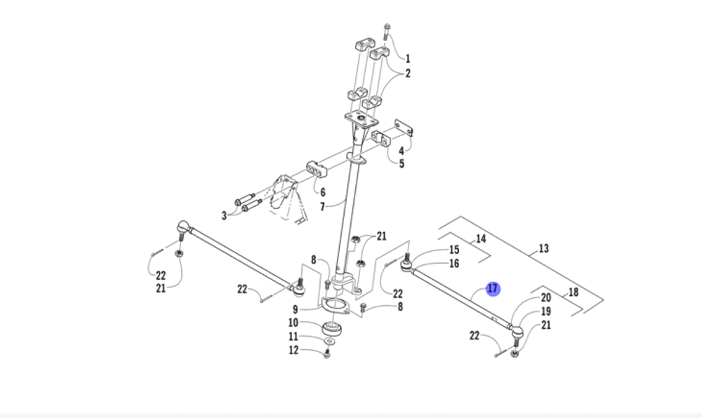 Тяга рулевая Arctic Cat 0405-281