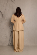 Брюки костюмные с отлетным поясом