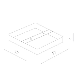 Накладной светильник Arte Lamp A3612PL-1WH