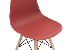 Пластиковый стул Eames PC-015 bordeaux