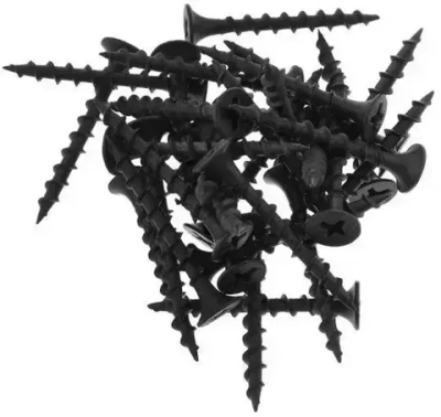 Саморез универсальный черный для дерева и гипсокартона 3,5х16 100шт