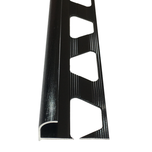 НАП "браш" 10мм "DO-1" 2,7м Черный глянец нар. анод. алюм.