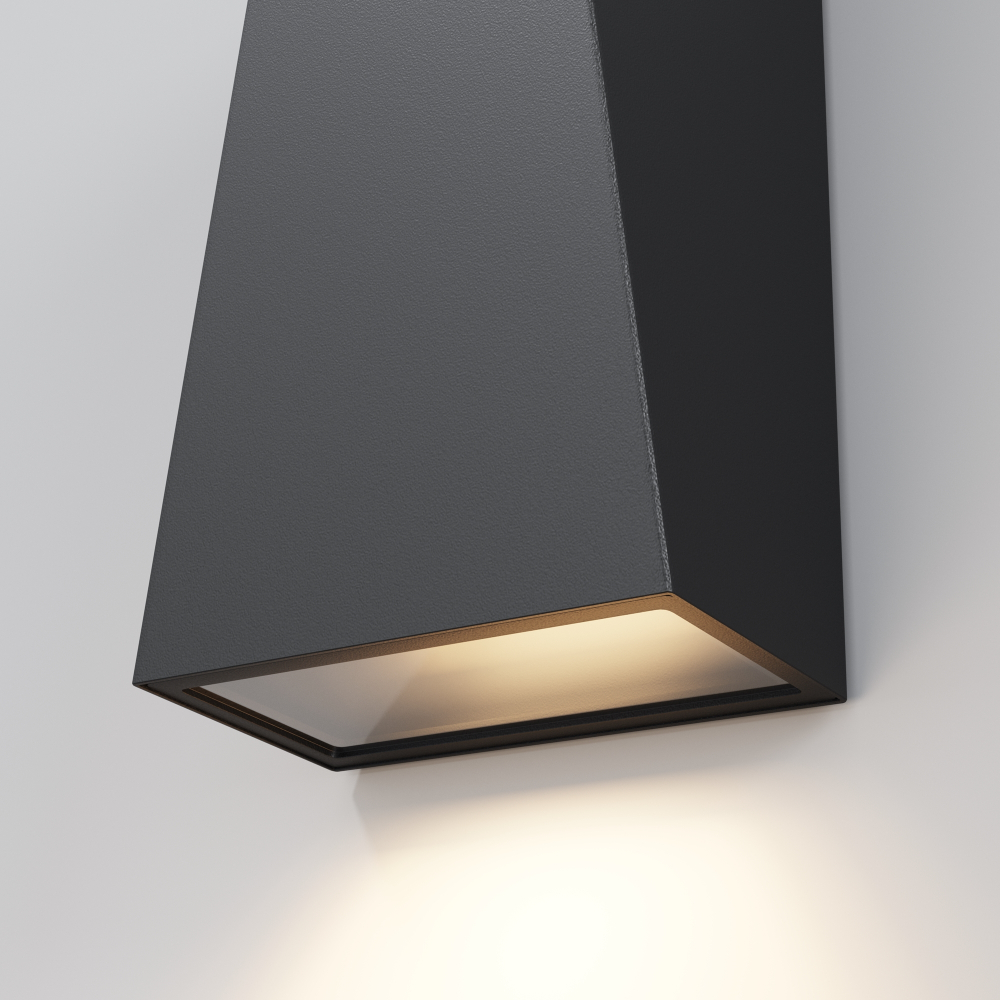 Уличный настенный светодиодный светильник Maytoni Times Square O580WL-L6B