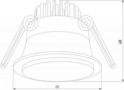 Встраиваемый светильник Elektrostandard Mils a064268