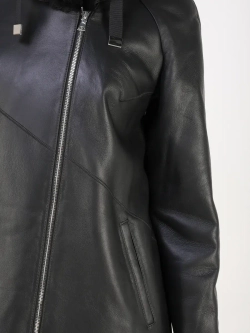 Дубленка зимняя натуральная с капюшоном