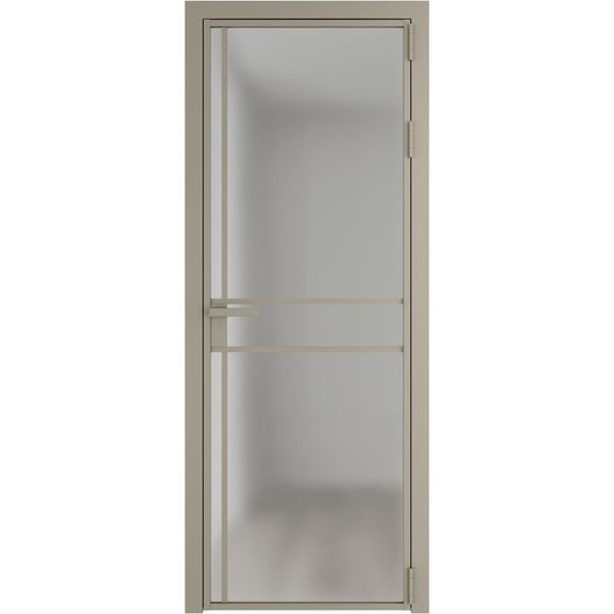 Алюминиеваян дверь 9AG никель матовый остеклённая