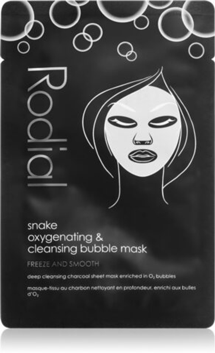 Rodial Snake Oxyganating & cleansing bubble mask - очищающая и детоксицирующая маска с активированным углем /  1 szt.   / GTIN 5060027066347