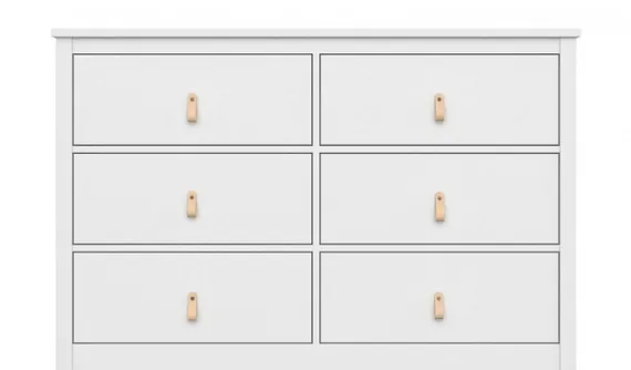 Комод Ellipse Wood 6 ящиков Белый