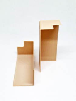 Угол наружный для плинтуса 58*16 мм (цвет: серый бетон) - 2 шт.