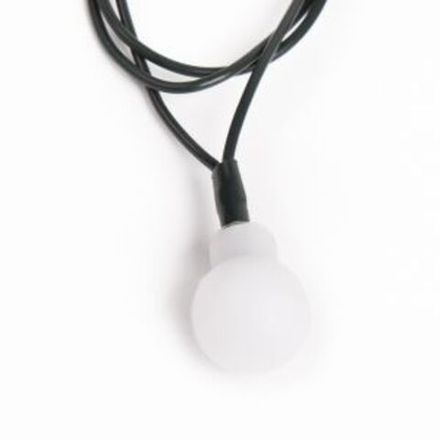 Гирлянда "Шарики" Ø15мм 5м, темно-зеленый ПВХ, 30 диодов, цвет RGB