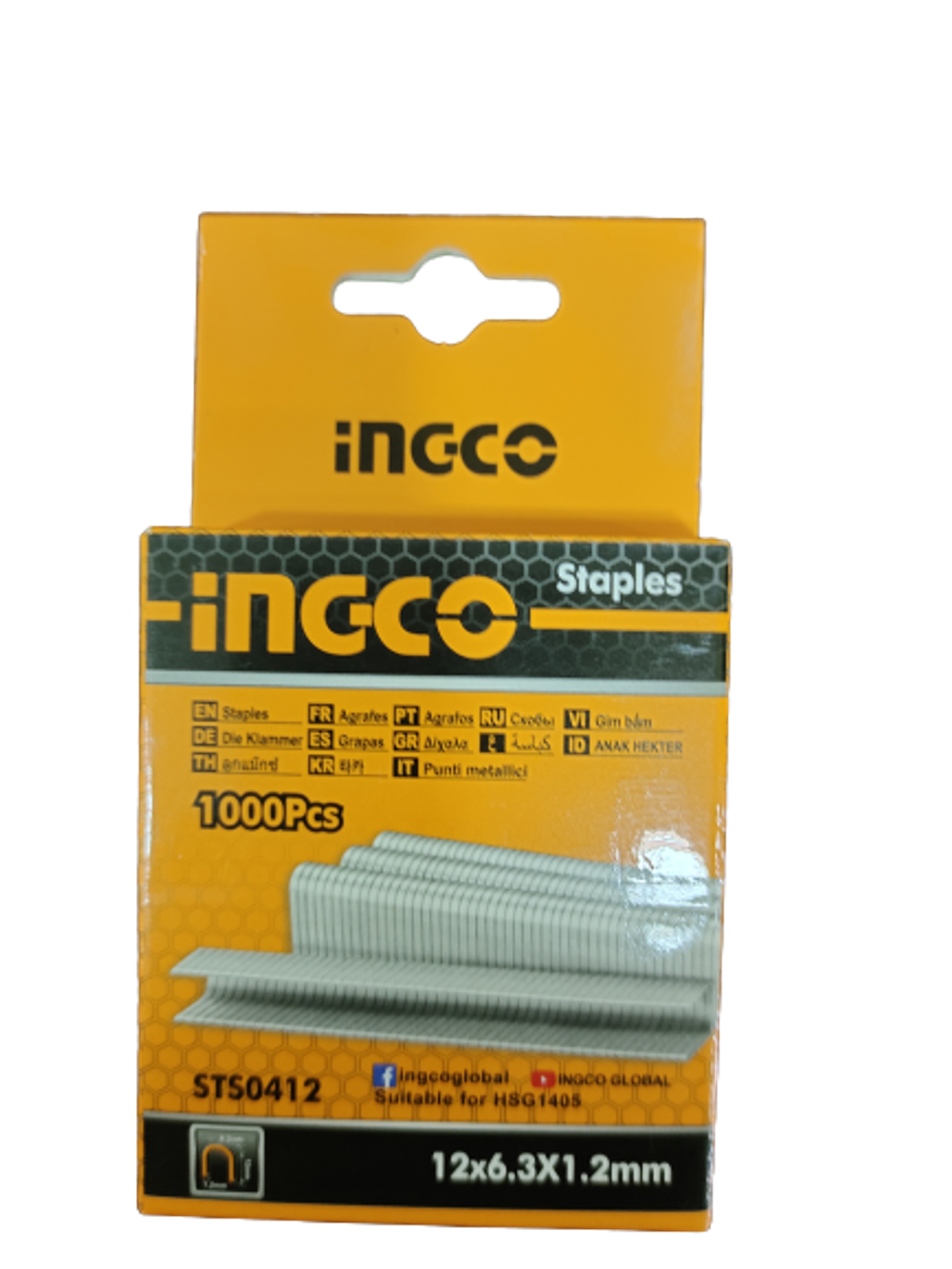 INGCO Скобы для степлера STS0412