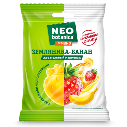 Мармелад Neo-botanica Земляника и банан 75 гр