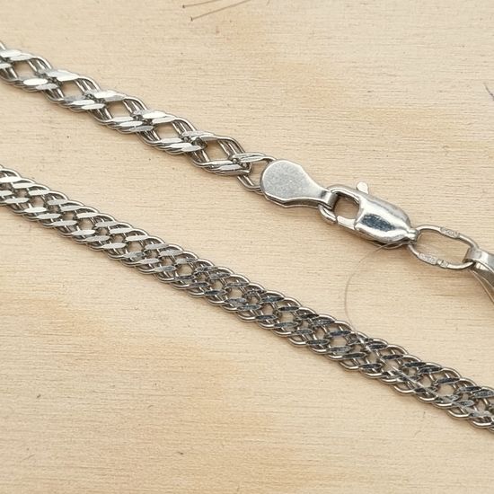 Цепочка. Тройной ромб 4 мм