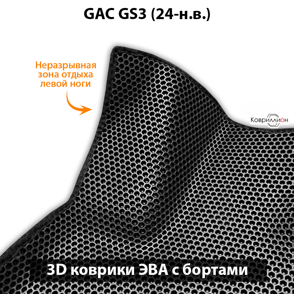 Автомобильные коврики ЭВА с бортами для GAC GS3 (24-н.в.)
