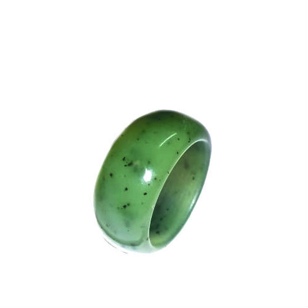 Кольцо "Шах" нефрит зеленый 5.1