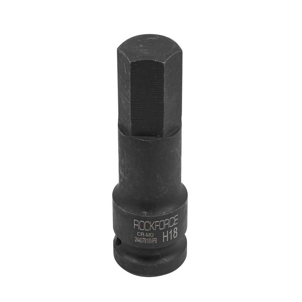 Головка-бита 18мм 1/2" 6-гранная ударная L=78мм ROCKFORCE RF-24407818MPB