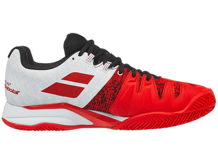 Мужские кроссовки теннисные Babolat Propulse Blast Clay Men - белый, красный