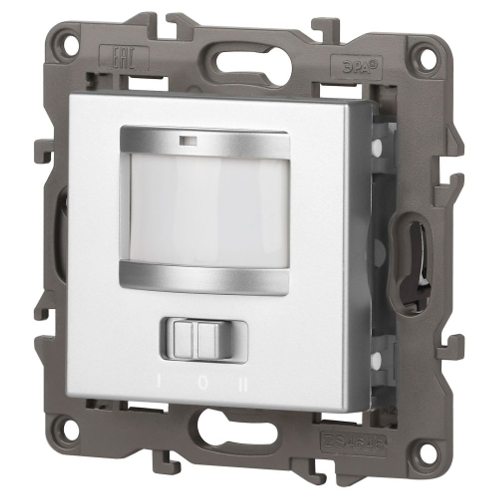 14-4103-03 ЭРА Датчик движения 2-проводной, 180-240В, 200Вт, IP20, Эра Elegance, алюминий | Elegance Алюминий